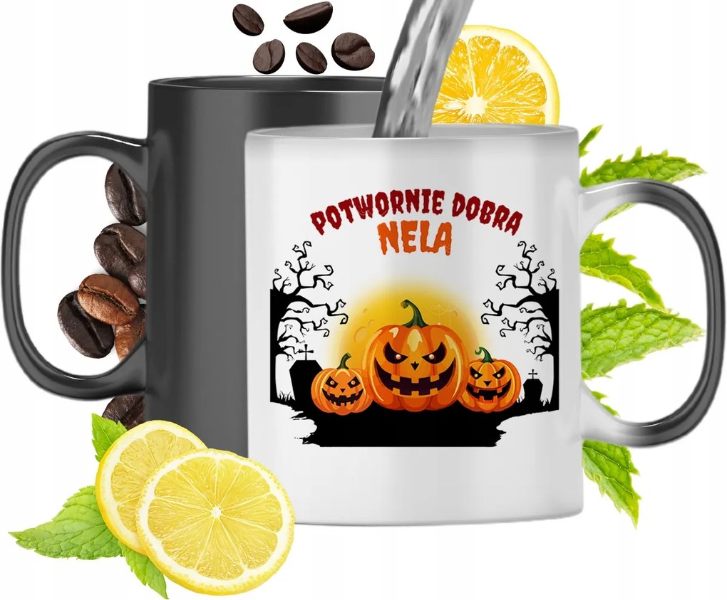 Mágikus Bögre Nelinek Fekete Matt Nyomtatott Fotóval 330ml