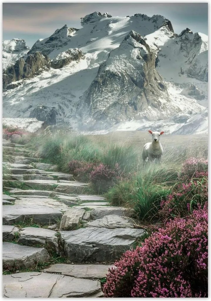 Poszterek 70x100 Hegyi kilátás Tájkép Köd