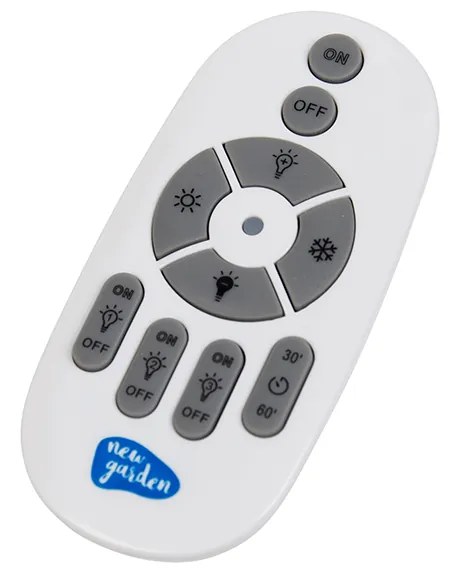 Szabályozható rattan állólámpa IP65 távirányítóval - Saona