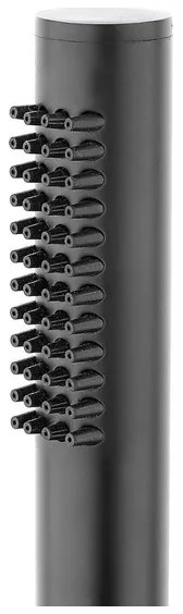 Paffoni - LIGHT fürdőkád-szett csapteleppel, fekete