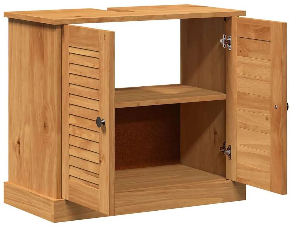 Mosogató Szekrény VIGO mézbarna 67.5 x 34 x 59 cm Tömör fenyőfa