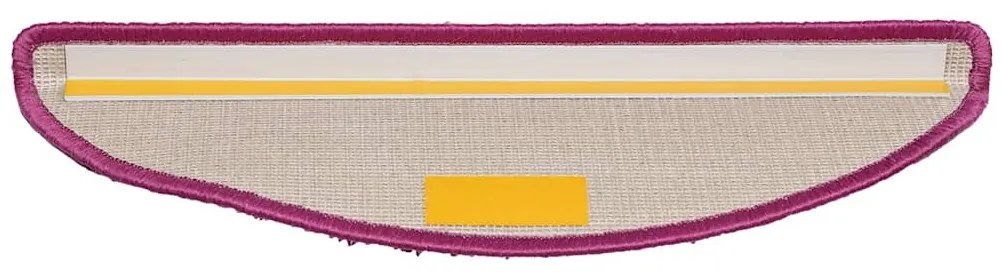 30 db lila félkör alakú lépcsőszőnyeg 56 x 17 x 3 cm