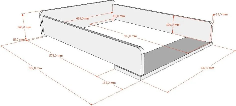 Bézs gyerek komód pelenkázó feltéttel 89x90x55 cm Swingo – Vipack