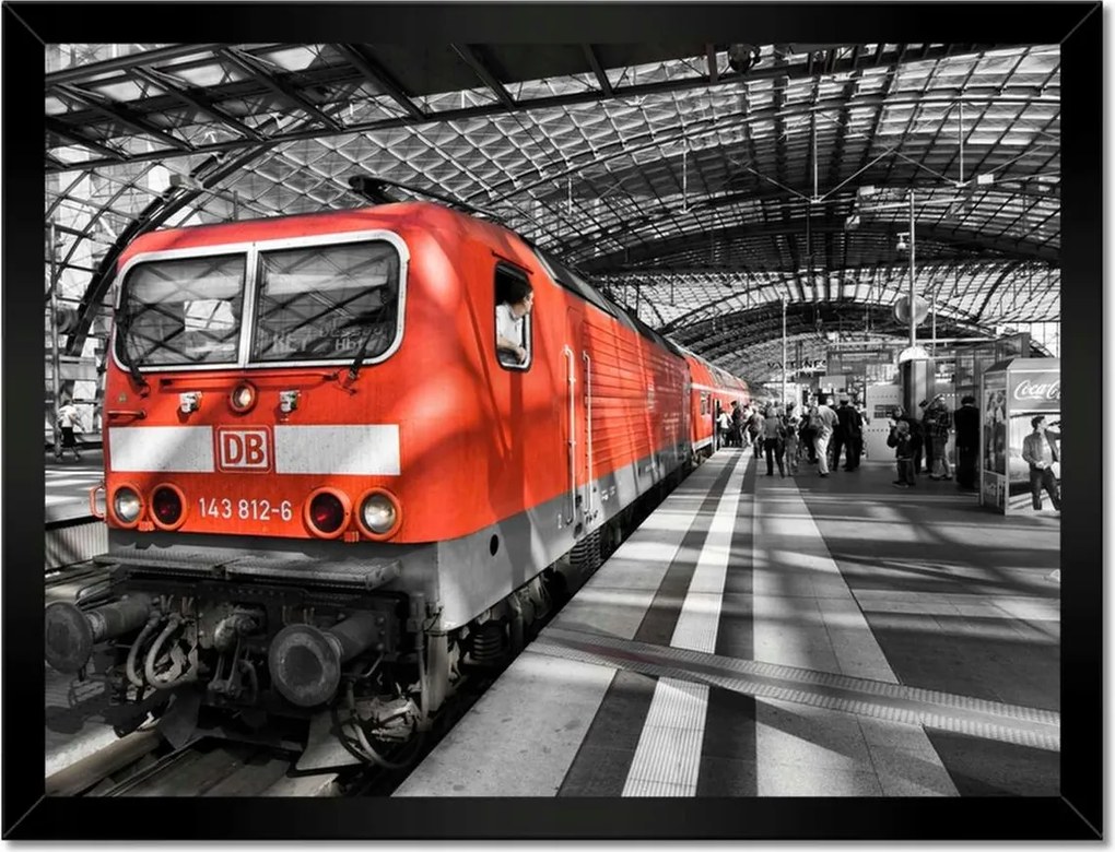 Poszterek keretben 40x30 Vonat Berlinben