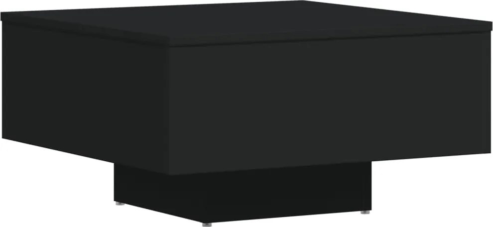 vidaXL fekete szerelt fa dohányzóasztal 60 x 60 x 31,5 cm