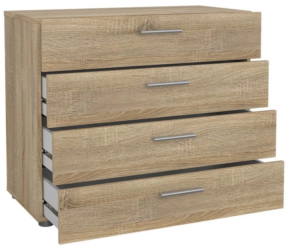 Pepe komód tölgyfa dekorral, 80 x 68 cm - Tvilum