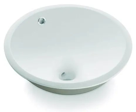 Bathco 0052 - Süllyesztett mosdó CERDENA, átmérő 38 cm, porcelán/fehér