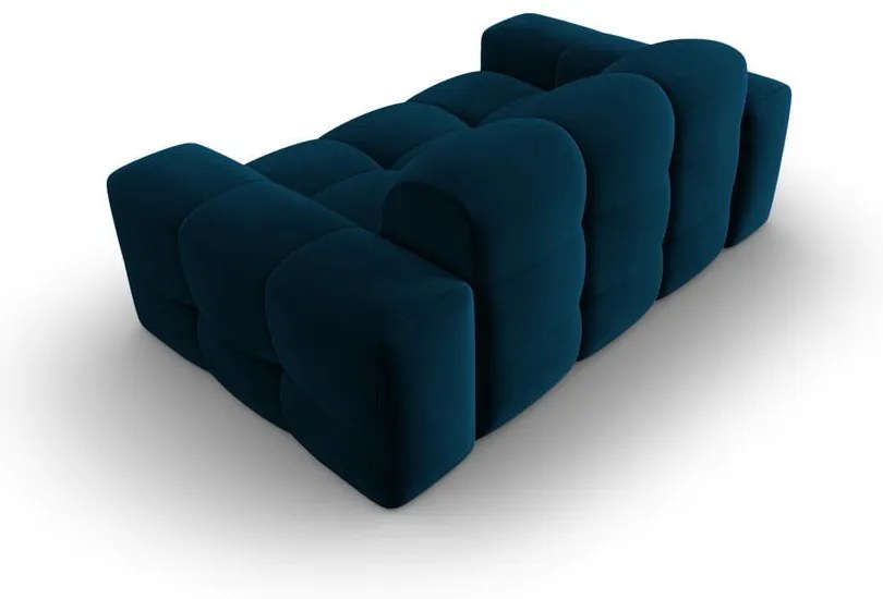 Sötétkék bársony kanapé 156 cm Kendal – Micadoni Home