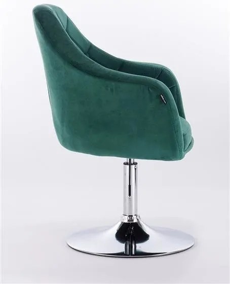 HR831 Sötétzöld Modern Velúr Szék