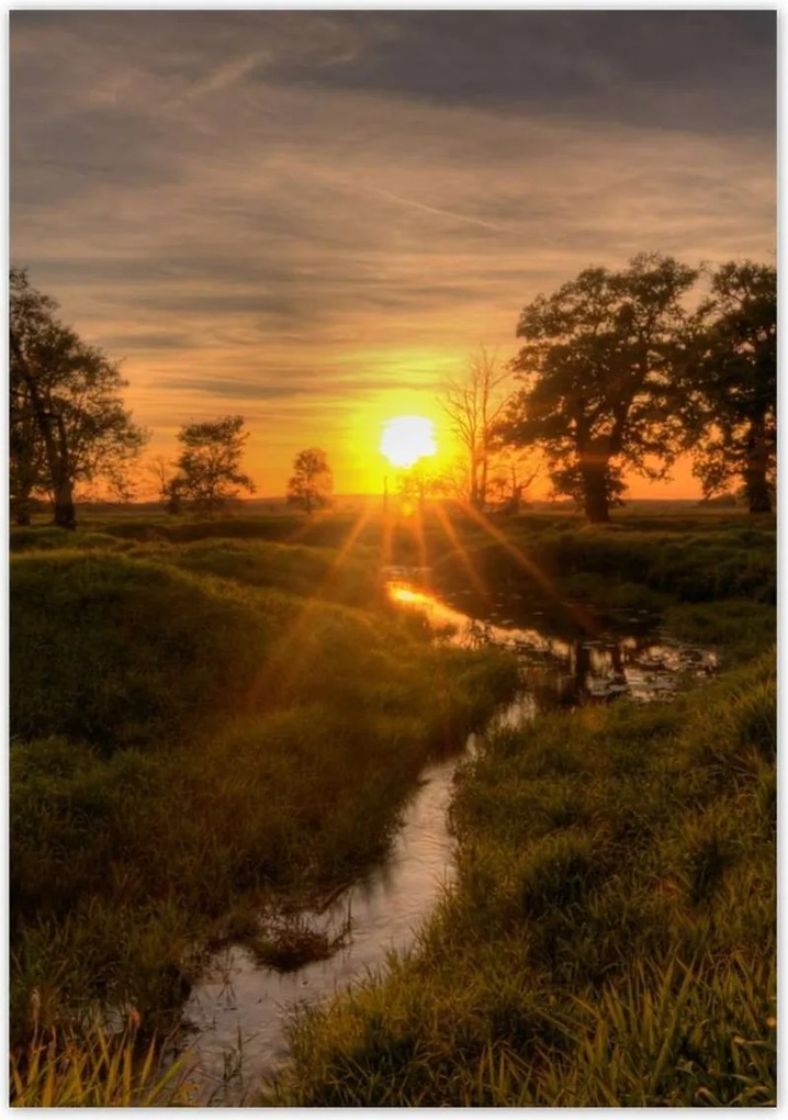 Poszterek 70x100 Lenyugvó nap Rogalin