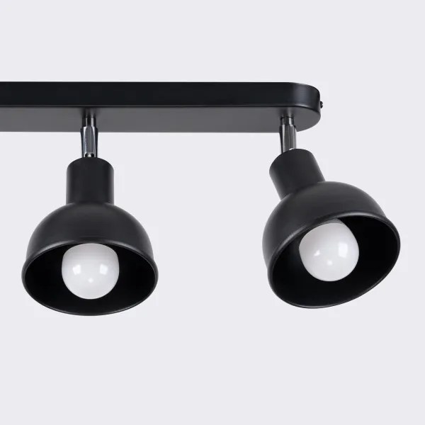 Sollux SL.1318 - Spotlámpa ELBA 3xE27/15W/230V fekete