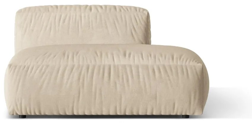 Bézs bársony kanapé modul (jobb oldali) Martina – Micadoni