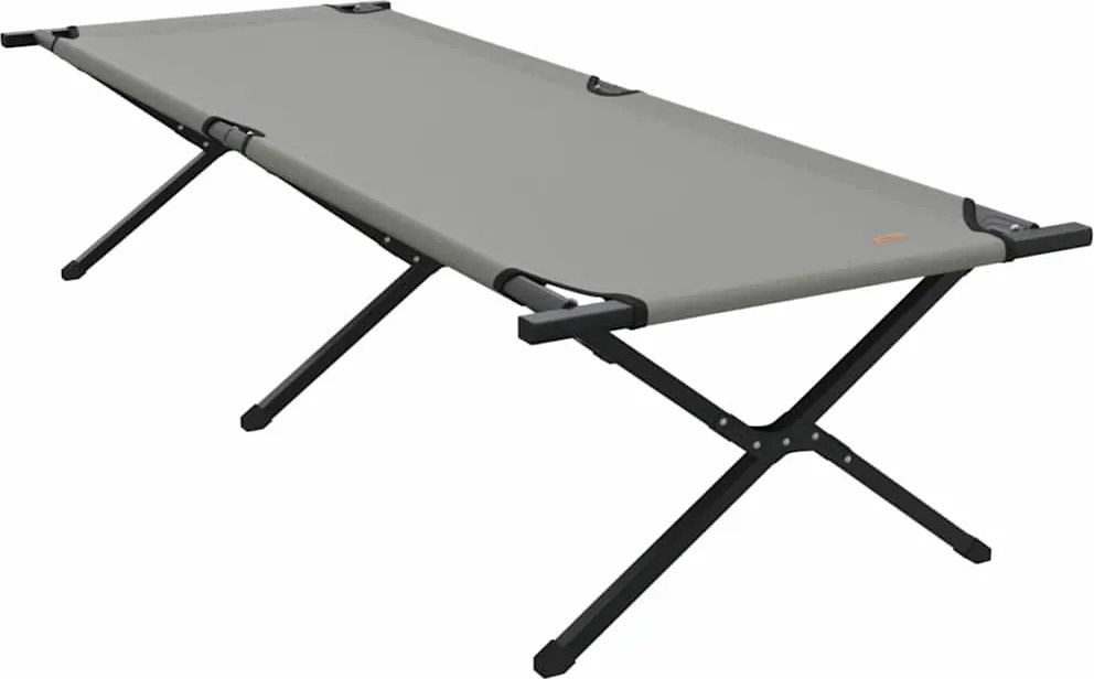 vidaXL Összecsukható Kemping Ágy Szürke 210 x 80 x 46 cm Oxford szövet