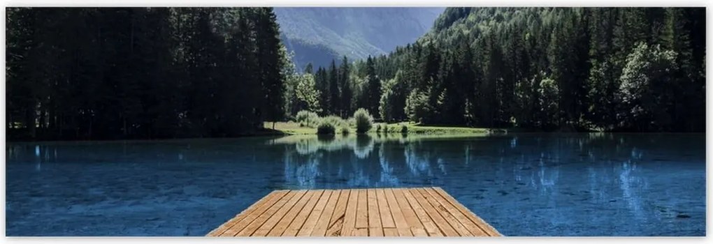 Poszterek 200x66 Fa móló a hegyekben