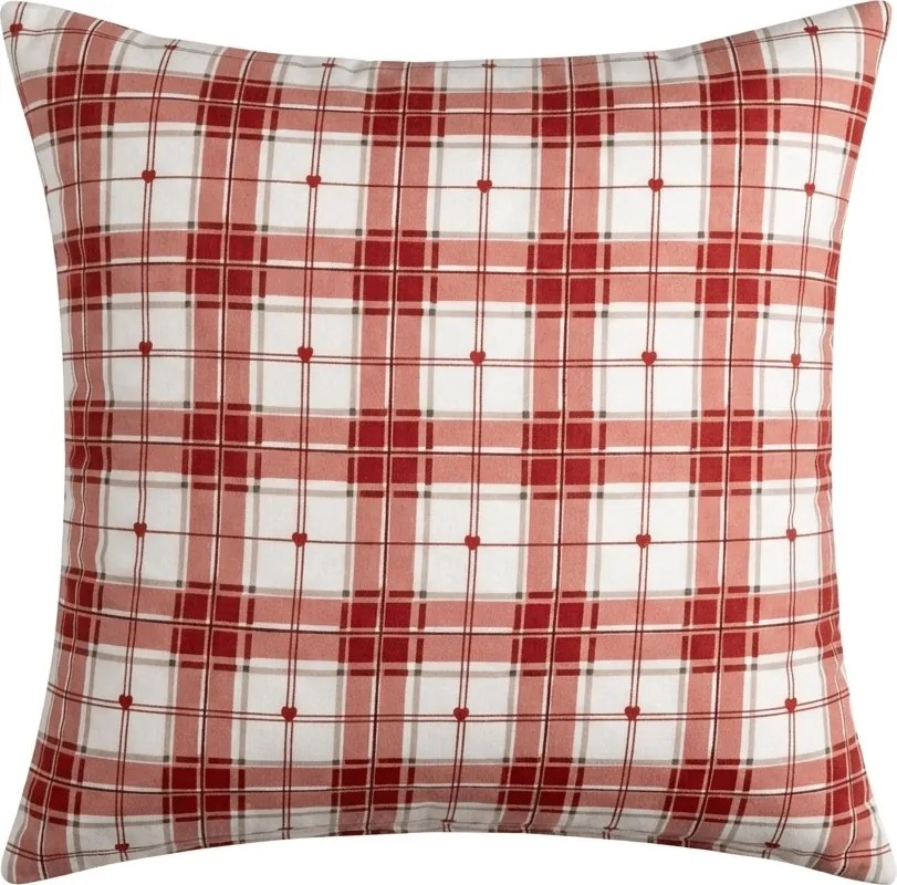 Mikroszálas párnahuzat TARTAN HEART 45x45 cm, színes