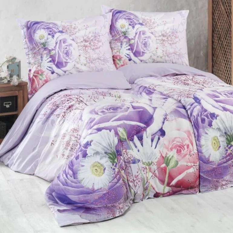 Flowers mintás 3D ágyneműhuzat, A standard egyszemélyes ágy szett tartalma: 1x 140x200 + 1x 70x90