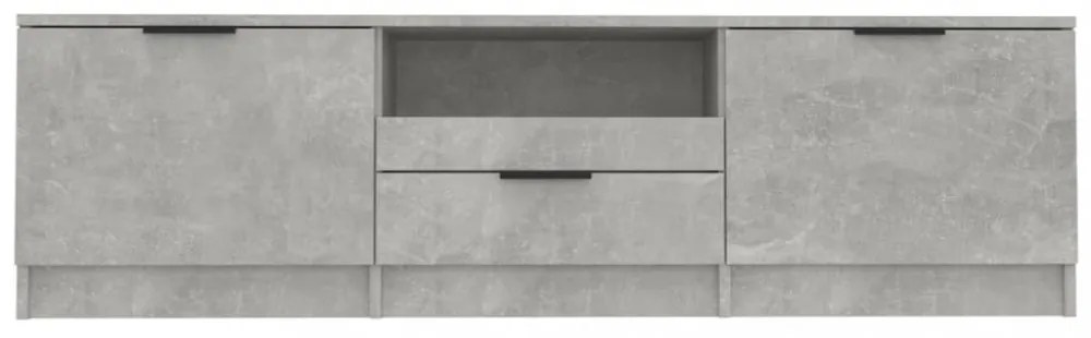 betonszürke szerelt fa TV-szekrény 140x35x40 cm
