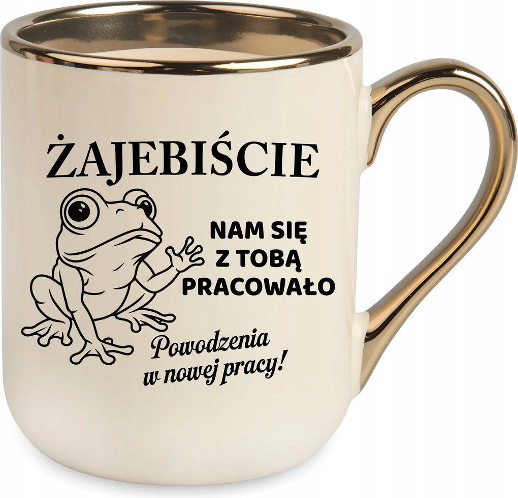 Bögre Bézs elegáns búcsúzás távozás kolléganő vicces