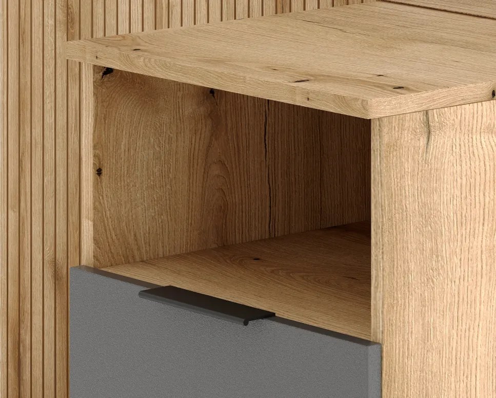 Előszobai készlet, evoke tölgy/grafit, NODRI