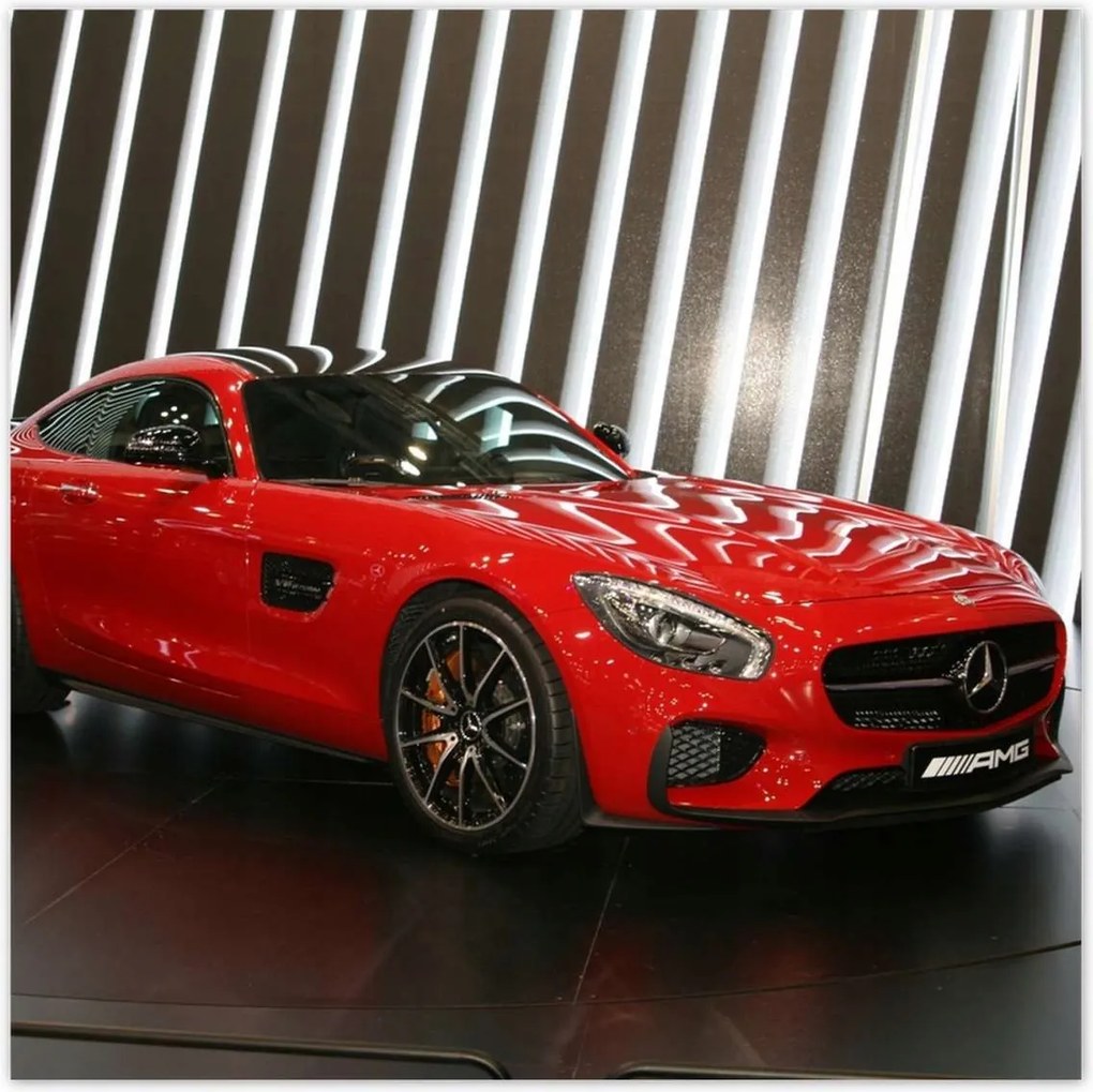 Poszterek 140x140 Piros Mercedes Amg
