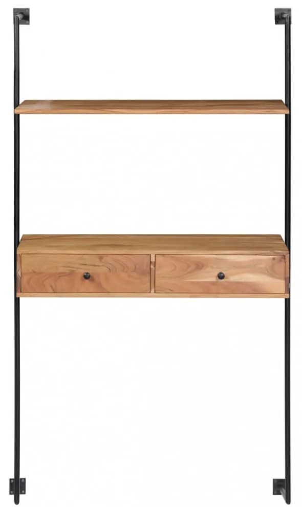 tömör akácfa fali pult 90 x 40 x 170 cm