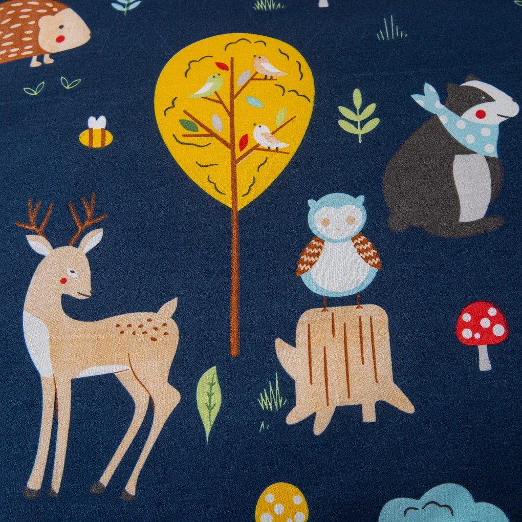 Mikroszálas ágynemű ANIMALS kék Ágyneműhuzat mérete: 2 db 70 x 90 cm | 200 x 220 cm