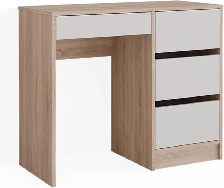 Fiókos íróasztal 90x40x75cm szürke FUR1953-1