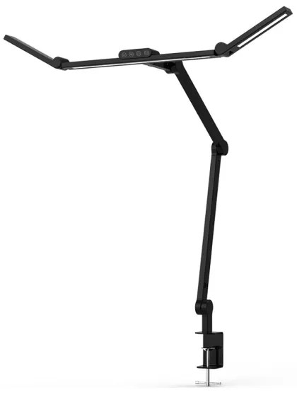 LED érintős asztali lámpa, állítható fényerő, 24W, 3000-6500K, CRI 92, fekete