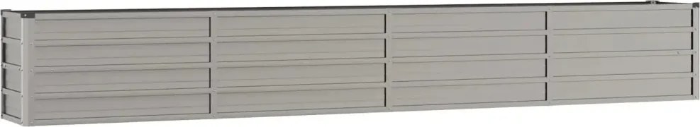 Virágtartó, rozsdabarna, 320x40x45 cm, korteni acél