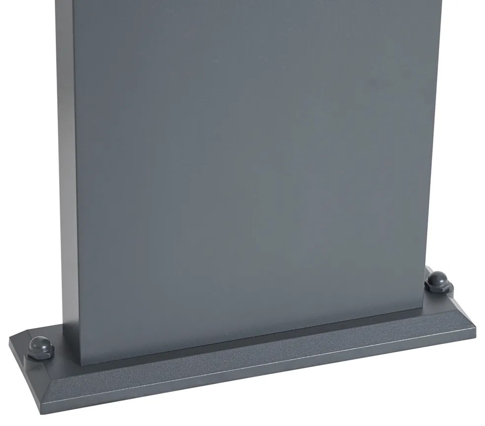 Kültéri oszlopos lámpa sötétszürke mozgásérzékelővel 60cm IP54 szolár - Judge