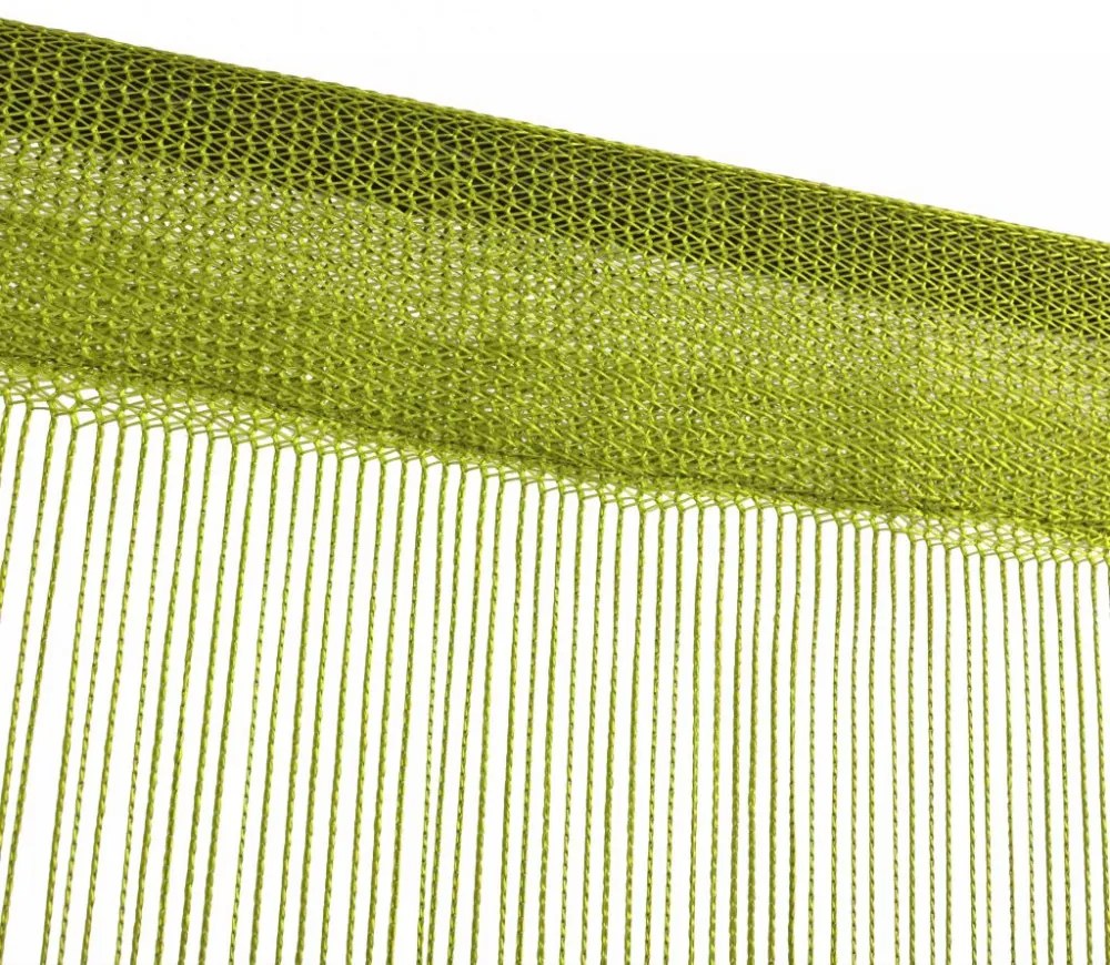 2 db zöld zsinórfüggöny 100 x 250 cm