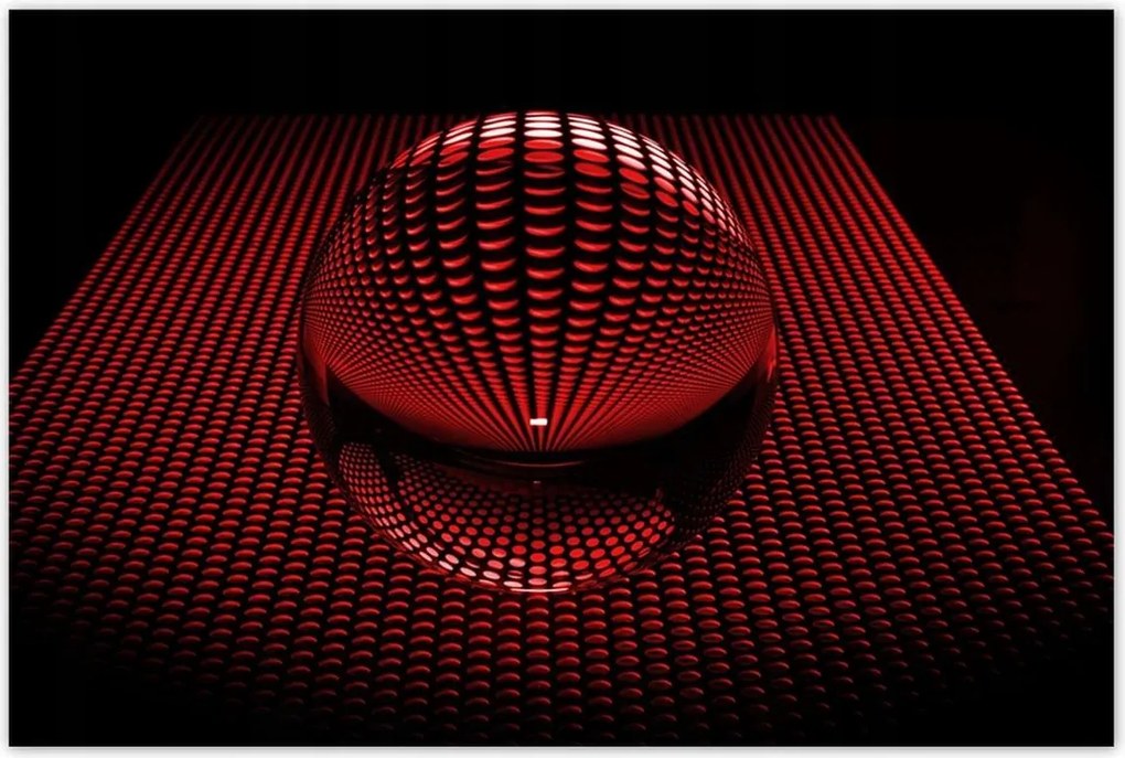 Poszterek 120x80 Piros gömb Disco