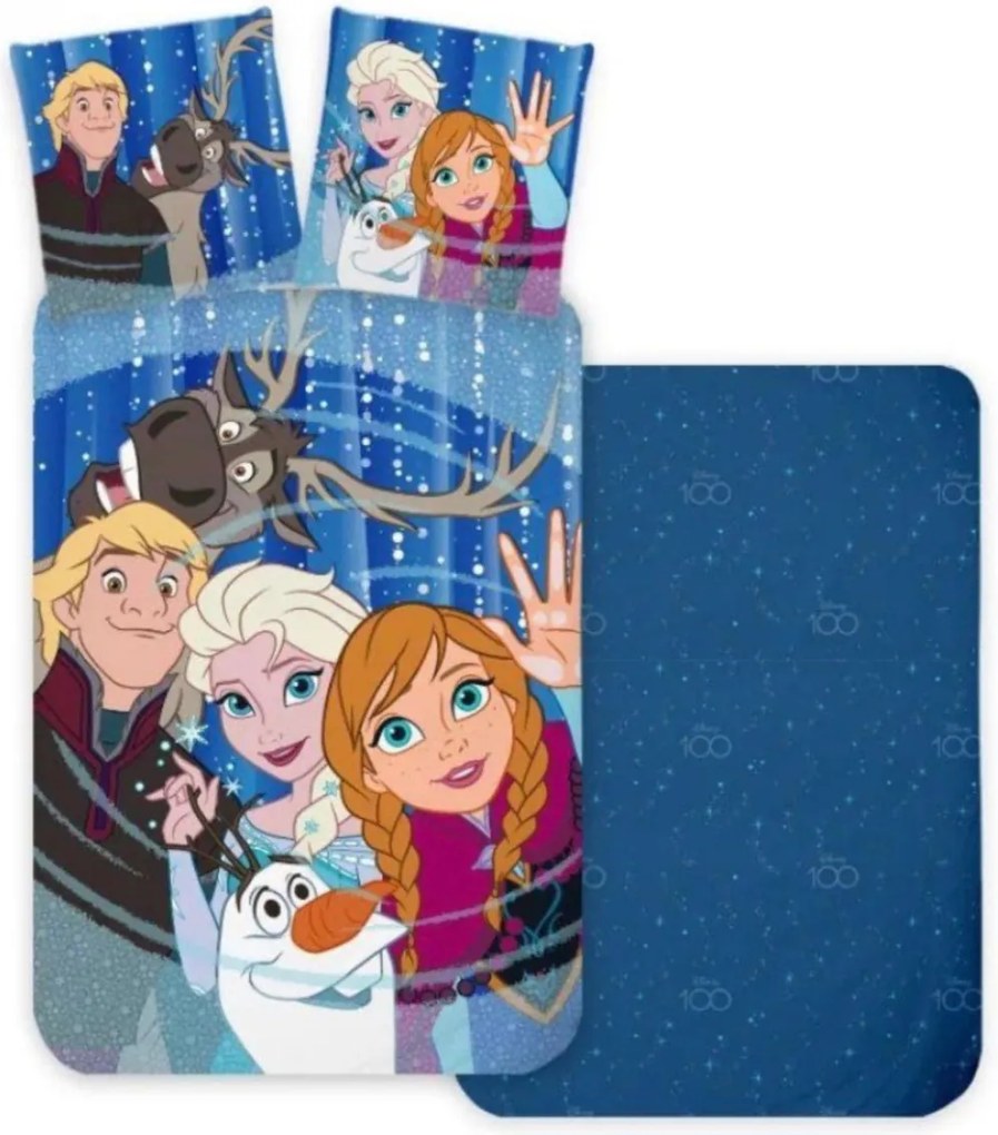 Disney Frozen gyerek ágyneműhuzat 135x100cm+40x60cm Setino