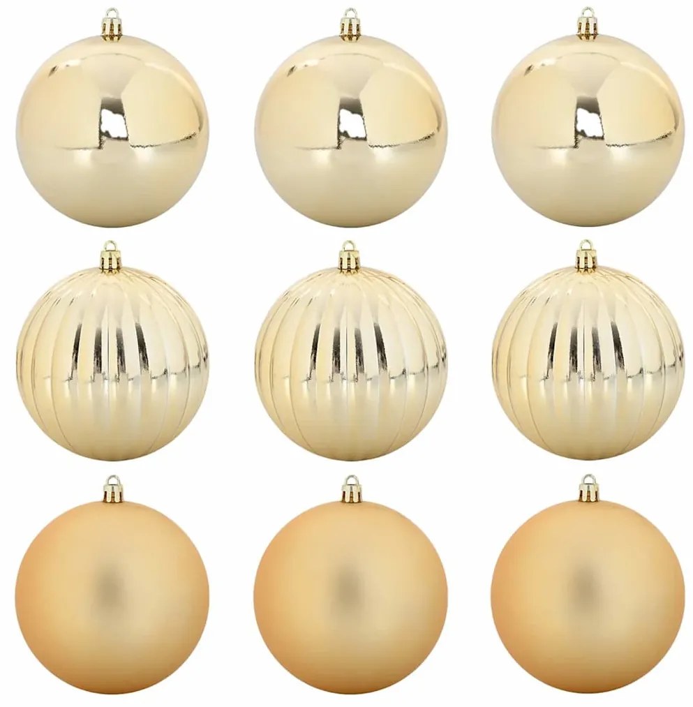Karácsonyi Díszgömb Készlet 9 pcs Arany