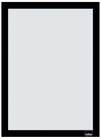 Posztertábla, fali, A4 méret, műanyag keret, 2 db, NOBO, fekete (VN5697)
