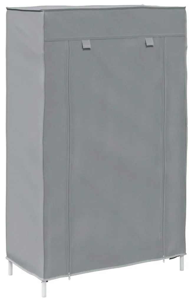 szürke nem szőtt szövetből cipőszekrény 60,5x30x97 cm