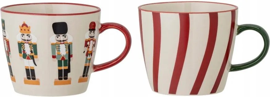 Bloomingville Christmas Jolly Karácsonyi bögre 300 ml 2 db-os szett