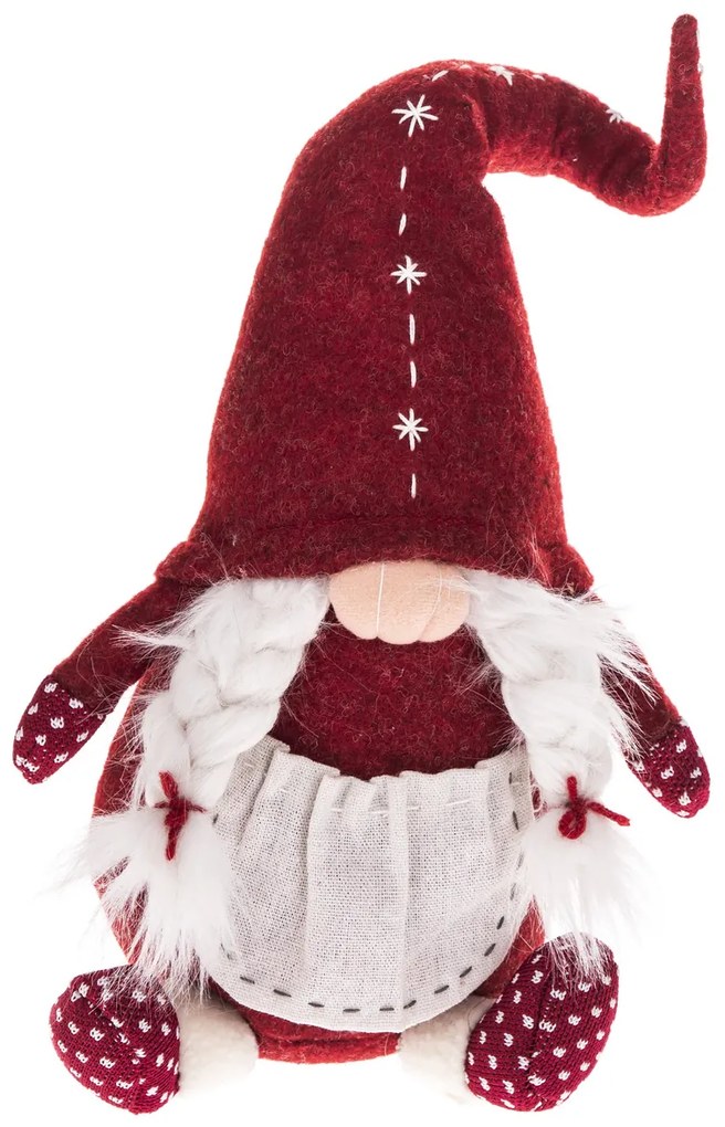 Textile Christmas elf - girl, 40 cm