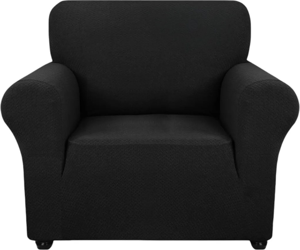 Cycmaco 1 személyes kanapé huzat csúszásgátló jacquard fekete