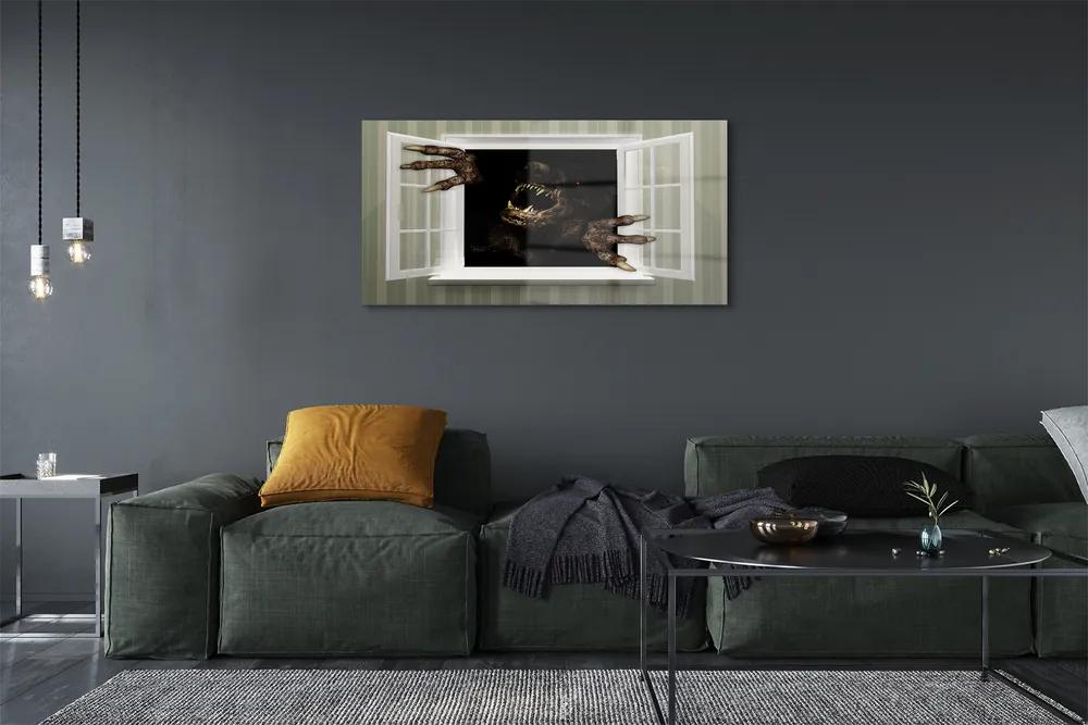 Üvegképek Ablak szörnyű formában 100x50 cm