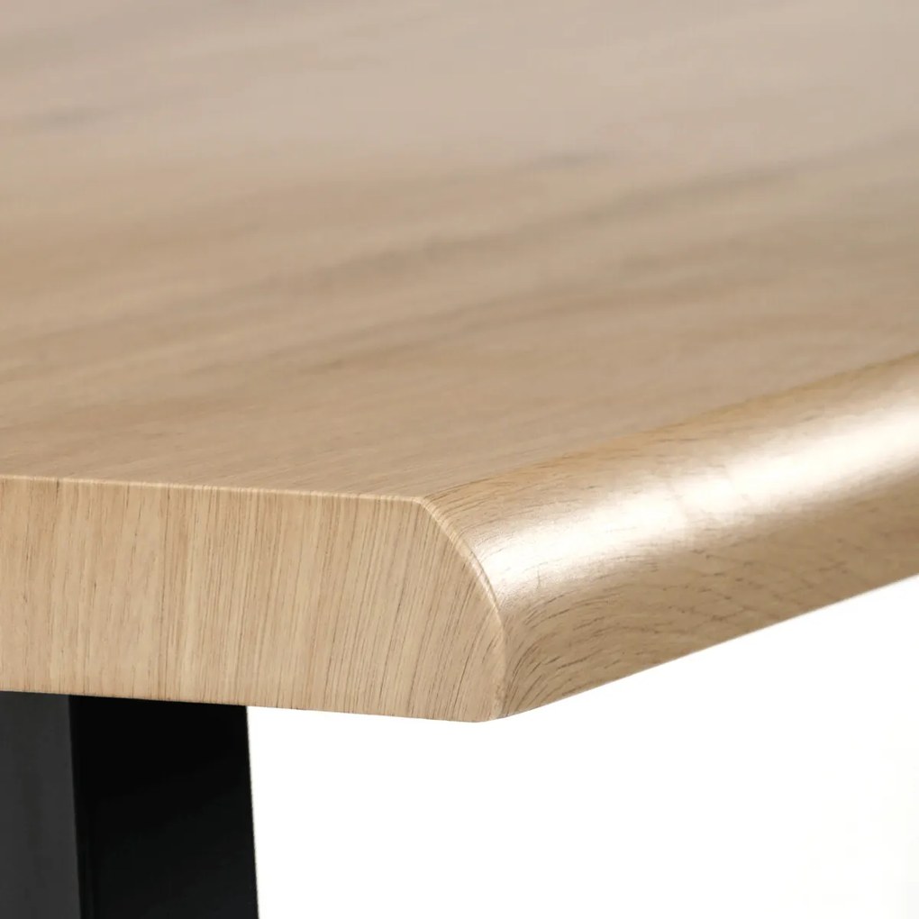 Étkezőasztal 140 × 80 cm MDF vad tölgy HT-F4514 OAK