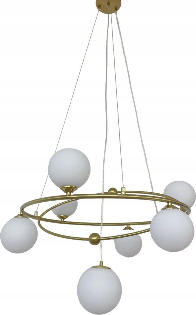 Függőlámpa Mennyezeti Csillár Gömbök arany Modern Led tej