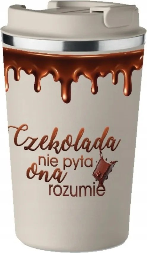 Prémium Termo Bögre bézs Csokoládé Nem Kérdezi A Kávét Csokoládé KT_427