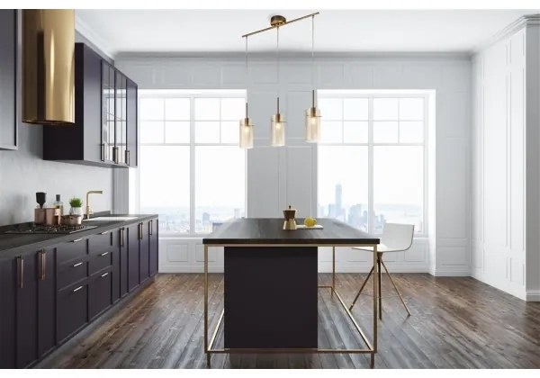 Searchlight 3303-3CP - Csillár zsinóron DUO 3xE14/60W/230V réz