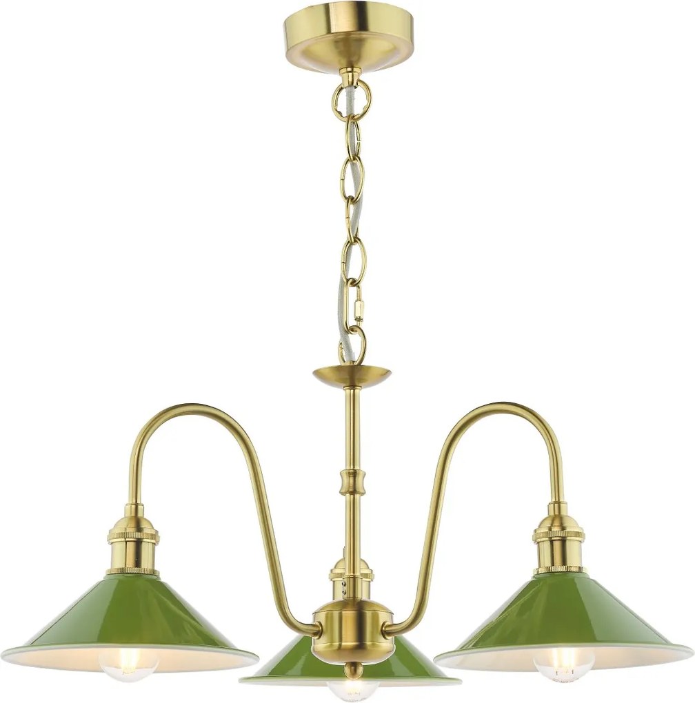 Dar Lighting modern csillár hadano sárgaréz zöld darhad0340-07