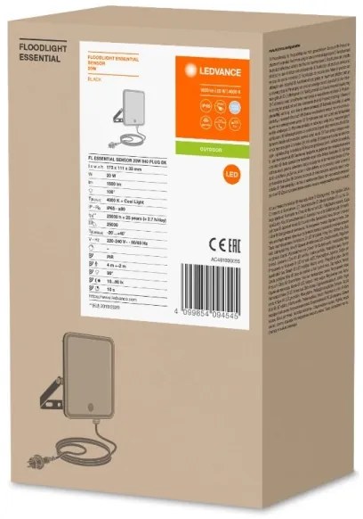 Ledvance - LED Kültéri reflektor érzékelővel FLOODLIGHT LED/20W/230V IP65