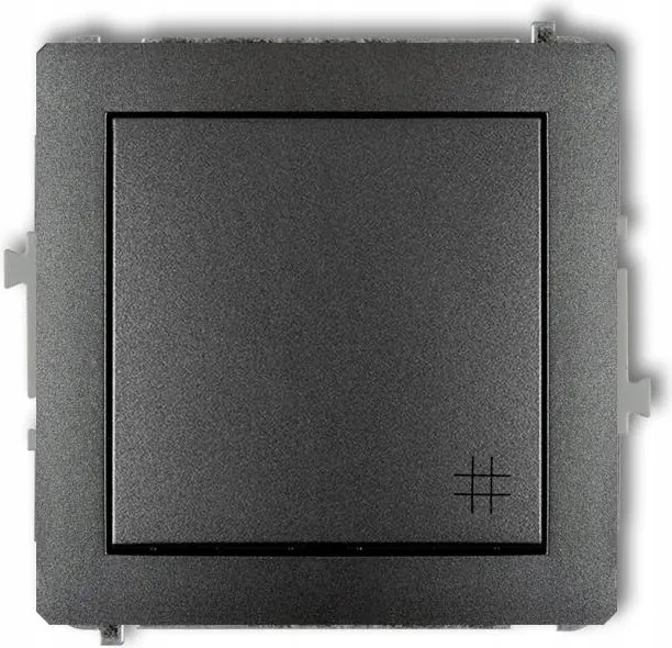 Karlik Deco grafit színű keresztváltó kapcsoló 11DWP-6