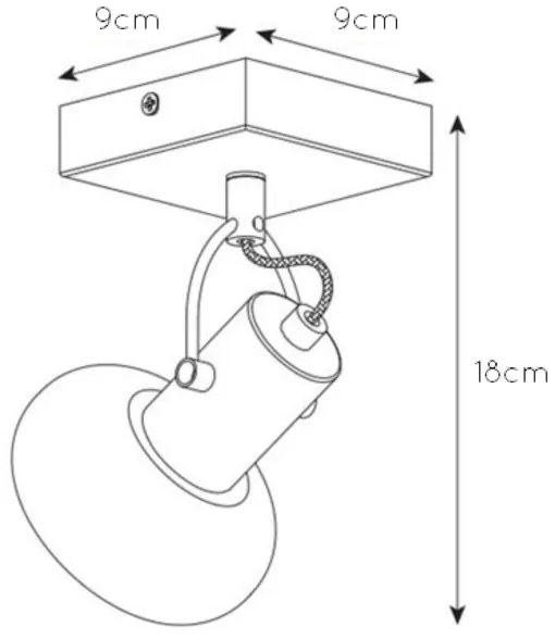 Lucide 17993/01/30 - Spotlámpa MADEE 1xE14/25W/230V