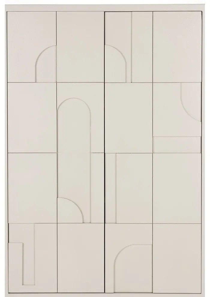 Világosszürke szekrény 70x140x40 cm Funk – White Label