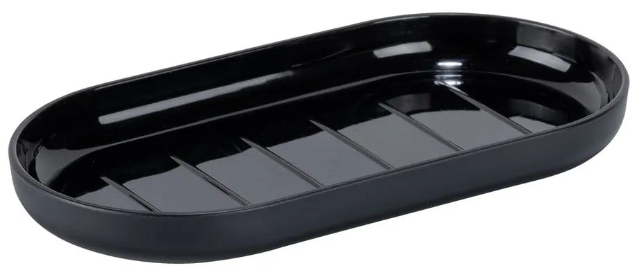 Fekete műanyag fürdőszobai kiegészítő szett Fano – Allstar